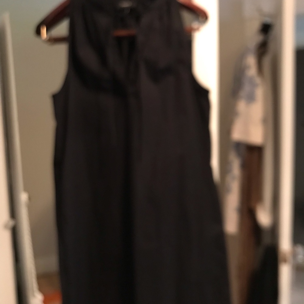 Theory Classic Black Midi Dress